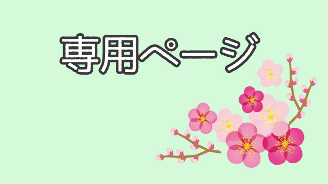 梅嵜さん専用ページ