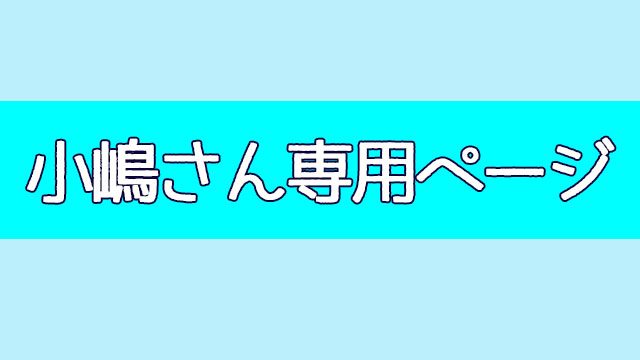 小嶋さん専用ページ